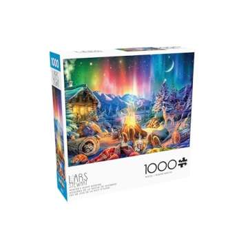 Buffalo Games - LARS - Winter's Night Bonfire - 1000 Piece Jigsaw Puzzle for Adults