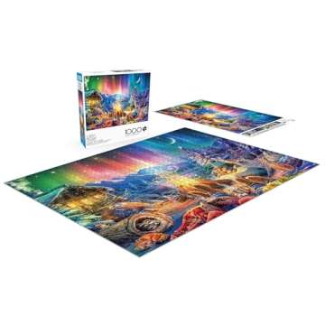 Buffalo Games - LARS - Winter's Night Bonfire - 1000 Piece Jigsaw Puzzle for Adults