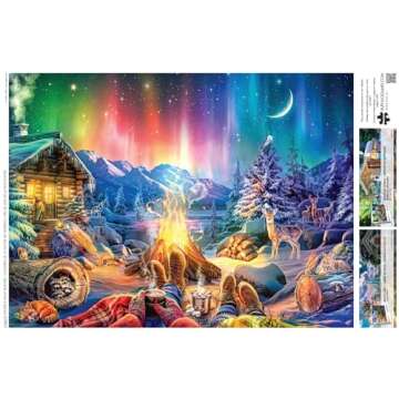 Buffalo Games - LARS - Winter's Night Bonfire - 1000 Piece Jigsaw Puzzle for Adults