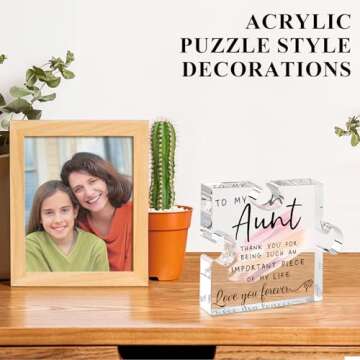 Unique Acrylic Aunt Gift - Best Aunt Ever Decor