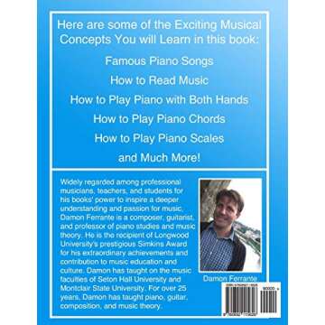 Piano Book for Kids 5 & Up - Beginner Level: Learn to Play Famous Piano Songs, Easy Pieces & Fun Music, Piano Technique, Music Theory & How to Read ... Lessons) (Piano Book for Adult Beginners)