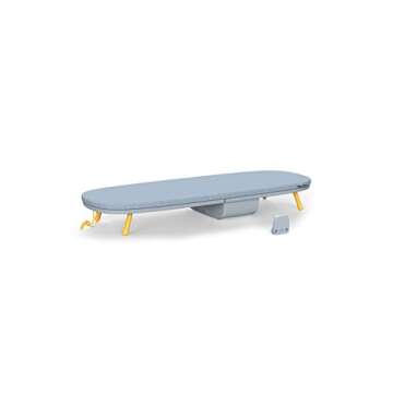 Joseph Joseph Folding Tabletop Ironing Board with Iron Holder, Compact, Space-Saving, Grey/Yellow