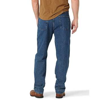 Rustler Relaxed Fit Jeans - Dark Stonewash 38W x 32L