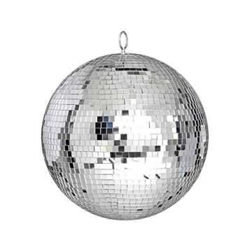 Alytimes 8-Inch Silver Disco Ball – Fun Hanging Party Decor