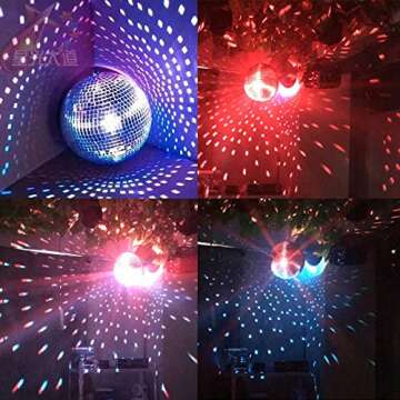 Alytimes Disco Ball - 8-Inch Silver Party Decor