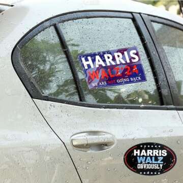 10 Packs Kamala Harris for President Sticker, Harris Walz 2024 Stickers,Kamala Harris Bumper Sticker,We are Not Going Back (Kamala Harris-1)