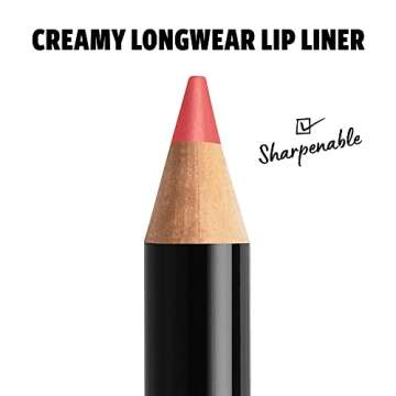 NYX PROFESSIONAL MAKEUP Slim Lip Pencil, Long-Lasting Creamy Lip Liner - Hot Red