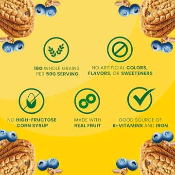 belVita Blueberry Breakfast Biscuits, 30 Total Packs, 6 Boxes (4 Biscuits Per Pack)