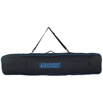 Element Equipment Snowboard Bag with Shoulder Strap and Gear Pockets 157 Black/Blue