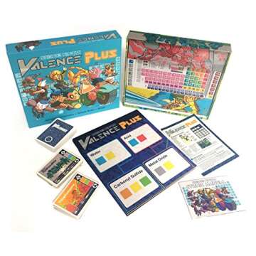 Science Ninjas Valence Plus Card Game for Kids – Fun Science Games to Learn Molecules and Elements – Valence Card Game - Chemistry Games to Break Down Your Opponents' Molecules -Educational Game