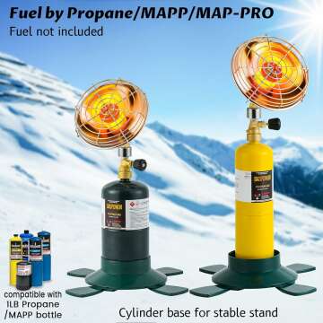 6200BTU Portable Propane Heater for Camping Tents