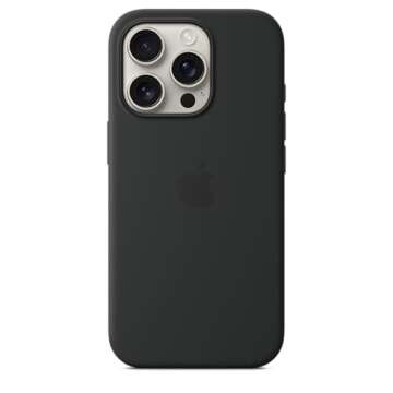 Apple iPhone 16 Pro Silicone Case with MagSafe and Camera Control - Black ​​​​​​​