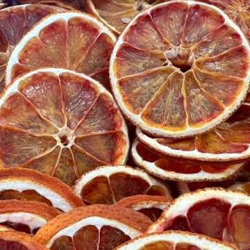 Dehydrated Dried Blood Orange Slices Wheels | 19+ Slices | 100% Natural | Sugar Free, Gluten Free | Dehydrated Citrus for Cocktails, Garnishes, Deserts | 1.76 Oz (50 Grams) | Drink Botanicals Ireland