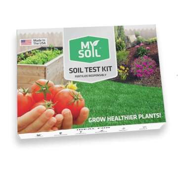 MySoil Soil Test Kit, Unlock Your Lawn & Garden Potential, Complete & Accurate Nutrient and pH Analysis with Recommendations Tailored to Your Soil and Plant Needs