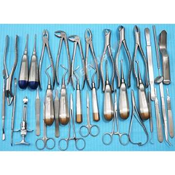 New German Stainless 74 PCS Oral Dental Extraction EXTRACTING Elevators Forceps