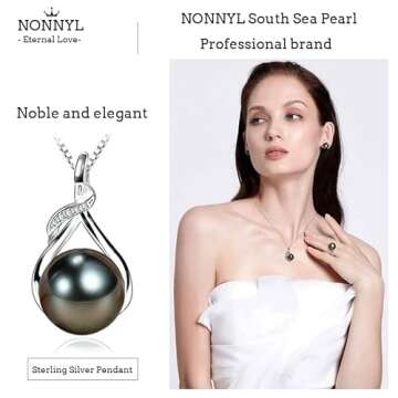 Tahitian Black Pearl Necklace for Her Stunning Gift