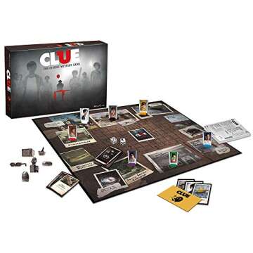 Clue IT Board Game | Based on The 2017 Drama/Thriller IT | Officially Licensed IT Merchandise | Themed Classic Clue Game