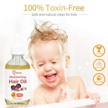 Natural Baby Kids Hair Care Products - Safe & Gentle