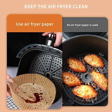 Air Fryer Disposable Paper Liners - 100PCS