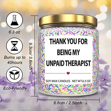 Lavender Scented Candles-Friendship Gift