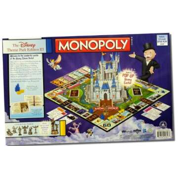 Disney Theme Park Edition III Monopoly Game