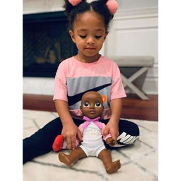 Qai Qai Doll by Serena Williams, Baby Doll with Coloring House Box, Removable Outfit, Stands Alone, Kids Toys for Ages 3 Up, Amazon Exclusive by Just Play