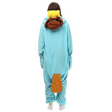 Wishliker Adult Onesie Animal Pajamas Halloween Cosplay Costumes Party Wear XS Blue