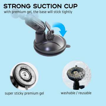 Oceavity Shower Phone Holder Rotating Suction Cup