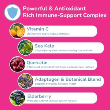 Goood Immunity Booster for Adults - Vitamin C with Zinc & Quercetin Supplements for Immunity Support - Elderberry Supplements for Immunity Boost - Non Allergenic Gluten Free Non-GMO Immune Booster