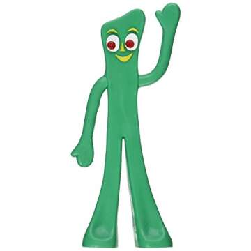 NJ Croce Gumby Original Bendable Figure - Nostalgic Toy, PVC Material, Safe for Kids, Poseable Action Figure