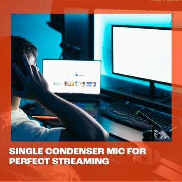 JBL Quantum Stream Talk Microphone for Gamers