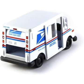 United States Postal Mail Truck USPS 1987 Grumman LLV 1:36 Scale Die Cast Metal 5 Inch Model Toy Truck