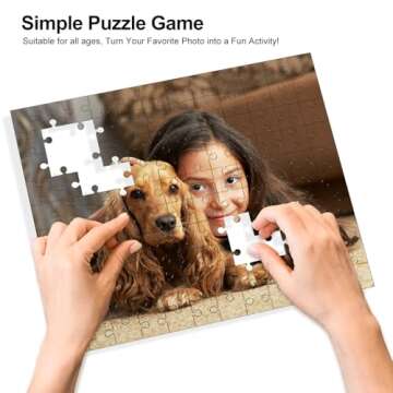 Personalized Photo Puzzles, Custom Jigsaw Puzzle for Adults, Customized Puzzle for Family, Wedding, Pet 500 Pieces, Unique Custom Keepsake Fun and Engaging for All Ages(20.5 * 15In Horizontal)