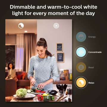 Philips Hue Smart 75W A19 LED Bulb - White and Color Ambiance Color-Changing Light - 1 Pack - 1100LM - E26 - Indoor - Control with Hue App - Works with Alexa, Google Assistant and Apple Homekit