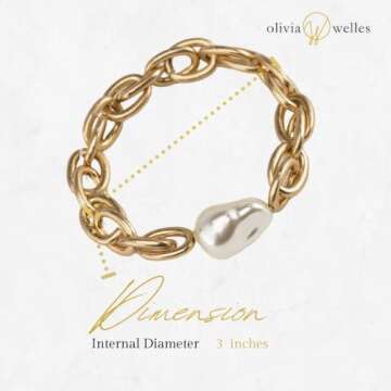 Olivia Welles Christy Bracelets for Women - Dainty Bracelets for Women Trendy - A Statement in Luxury Jewelry Collection for Every Occasion