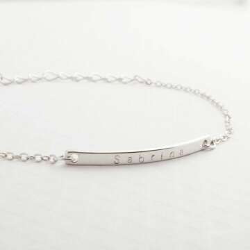 Personalized Gold Bar Bracelet