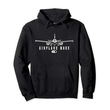 Airplane Mode Funny Pilot Aviation Pullover Hoodie