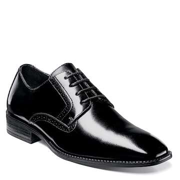 Stacy Adams Men's Ardell Slip Resistant Plain Toe Oxford, Black, 12 M US