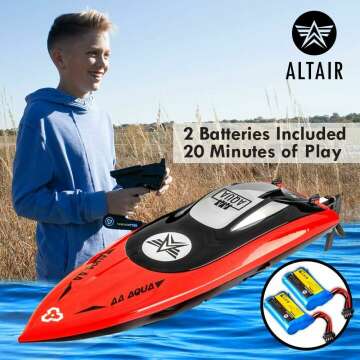 Altair AA102 RED RC Boat - Ultra Fast & Free Shipping