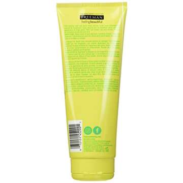 Freeman Oil Absorbing Mint & Lemon Clay Mask, Facial Mask, Skincare, 6 fl oz tube/175 mL