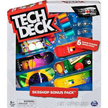 TECH DECK Fingerboard Bonus Pack Collection for Kids