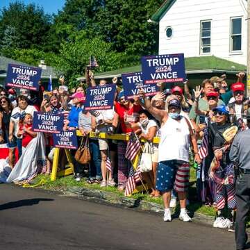 Trump Vance Yard Sign 2024 - Trump Yard Signs, Make America Great Again Signs with Stakes for Yard Lawn Garden 18x12 inch