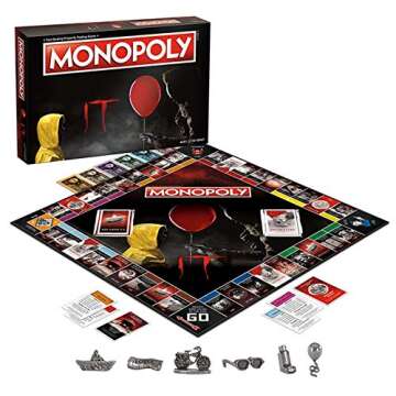 Monopoly IT Board Game | Based on The 2017 Drama/Thriller IT | Officially Licensed IT Merchandise | Themed Classic Monopoly Game