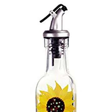 Grant Howard Glass Sunflower Oil & Vinegar Bottle