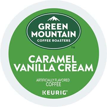 Green Mountain Caramel Vanilla Cream K-Cup Pods - 72 Count