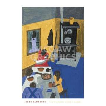 Art Poster Print - This is a Family Living in Harlem, 1943 - Artist: Jacob Lawrence- Poster Size: 24 X 18