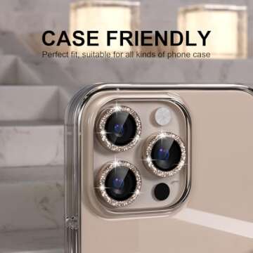 iPhone 16 Pro Bling Camera Lens Protector 9H Glass