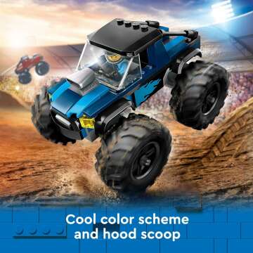 LEGO City Blue Monster Truck Off-Road Toy for Kids