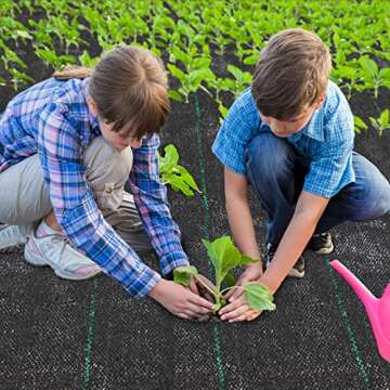 EXTRAEASY 3ft x 250ft Landscape Fabric Weed Barrier Fabric Heavy Duty,3.2OZ Weed Block Fabric, Garden Liner Ground Cover Weed Control Fabric,Weed Tarp for Garden