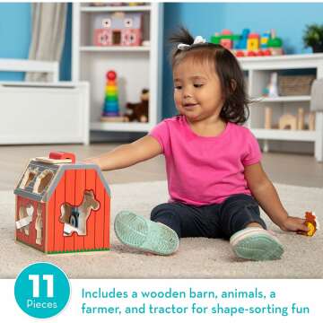 Wooden Take-Along Barn Toy from Melissa & Doug